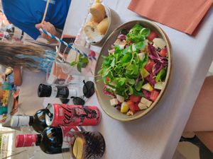 Salad romeo and Juliet at Pizzeria Scaligeri in Sirmione