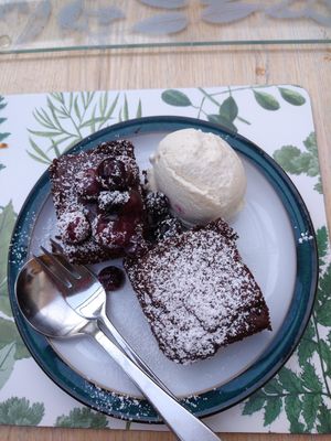 Vegan brownies at Our Lizzy Cookery Courses in Malvern