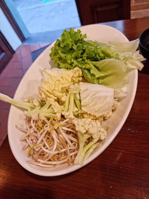 Mixed vegetables at Shu in Florence