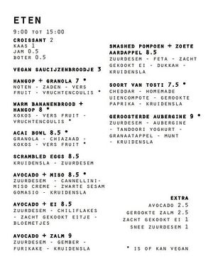 vegan options at PUCK specialty coffee in Nijmegen