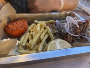 Vegan gyros   at Green Frog in Zakynthos