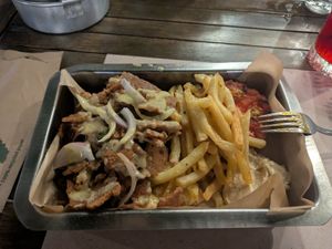 Vegan gyros at Green Frog in Zakynthos