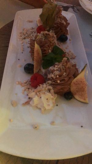 Vegan mousse au chocolat at Baumbar in Kaprun