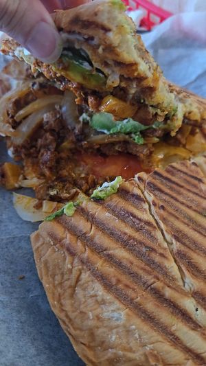 torta with soy meat--amazing and huge portion!! at Taqueria La Patrona in Virginia Beach