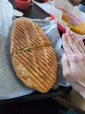 torta with soy meat--amazing and huge portion!! at Taqueria La Patrona in Virginia Beach