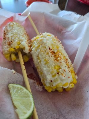 elote vegan at Taqueria La Patrona in Virginia Beach