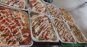 Chana Chaat Fry Bar - BBQ Fry Bar (vegan cheese available ) at Boon Cafe in Norridge