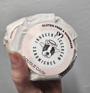 Ice cream sandwiches to go at Innocent Ice Cream Parlour in Vancouver