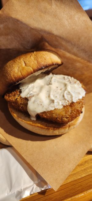 Fish burger at Kuraru Cafe - クラルカフェ in Osaka