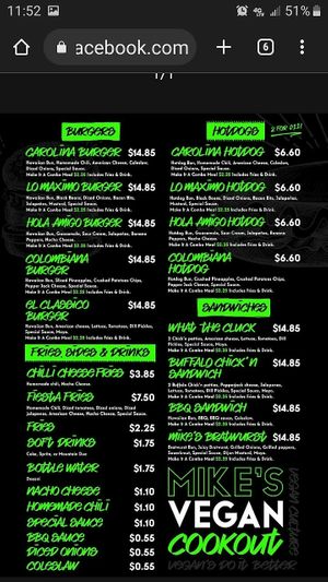  at Mike's Vegan Grill in Greensboro