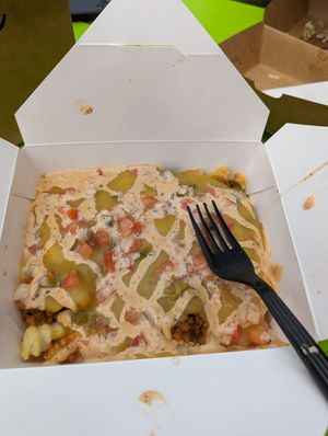 Fiesta Fries at Mike's Vegan Grill in Greensboro