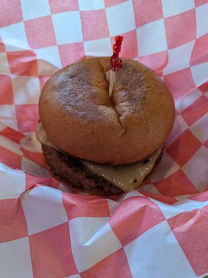 Columbiana burger at Mike's Vegan Grill in Greensboro