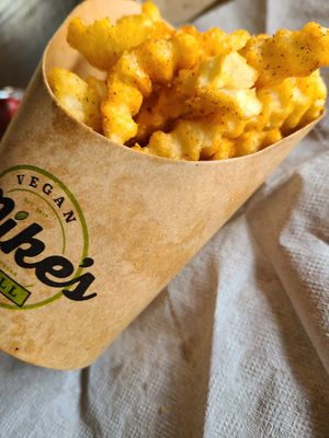 Seasoned Fries at Mike's Vegan Grill in Greensboro