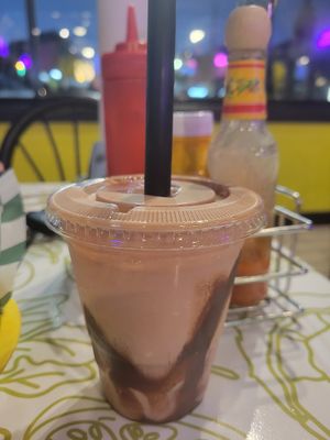 Chocolate shake $7 at Mike's Vegan Grill in Greensboro