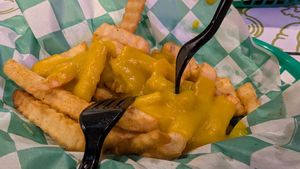 Cheese fries at Mike's Vegan Grill in Greensboro