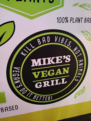 Love the messaging! It's so encouraging to see places that get it. #Veganuary at Mike's Vegan Grill in Greensboro