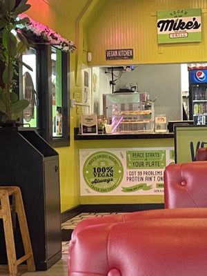 Interior  at Mike's Vegan Grill in Greensboro