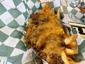 Chili cheese fries  at Mike's Vegan Grill in Greensboro