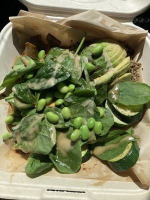 “Zen Bowl” to go - flavors were ok, but not built with care  at Gather Cafe Bistro Bar in Talent