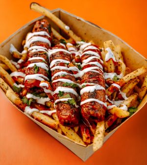 Seekh kebab Loaded fries! at Dhil's in Wigston