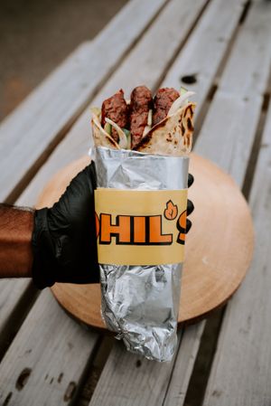 our handmade Award winning Seekh Kebab  at Dhil's in Wigston