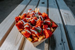 Plant Paneer loaded fries! at Dhil's in Wigston