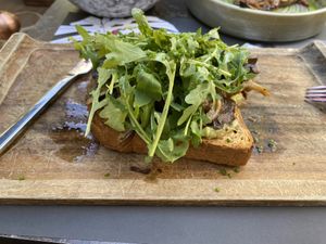 Opened ssndwhich   at Chálavro - Χάλαβρο in Crete