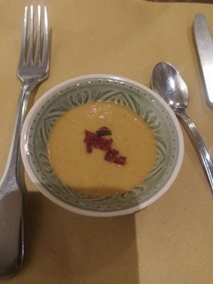 Vegan free apetizer at Il Rovescio in Bologna