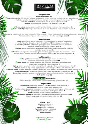 Diner summer 2021 at Rivero Schoonhoven in Schoonhoven