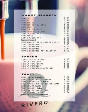 Coffee-Juices-Cake Winter 2021-2022 at Rivero Schoonhoven in Schoonhoven