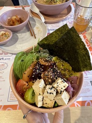 Vegan superfood rice bowl with added tofu   at House of Fu in Leeds