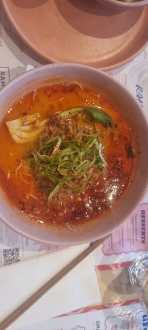 Spicy miso ramen with plant based pork at House of Fu in Leeds
