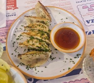 Squash, tofu & ginger gyoza at House of Fu in Leeds