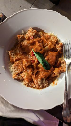 Rigatoni vodka sauce at Bootleg Social Lounge in Paddington
