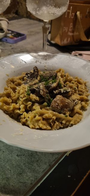 Pasta ai funghi at Bootleg Social Lounge in Paddington