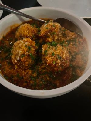 Meatballs. Okay a little dense. at Bootleg Social Lounge in Paddington