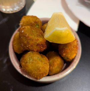 Fried Olives at Bootleg Social Lounge in Paddington