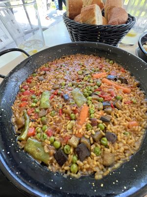 Vegan Paella  at Izaro in Bermeo