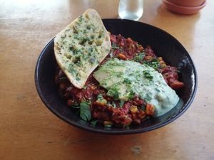 Chilli Non-Carne at Cantinho do Mercado in Vila Nova De Milfontes