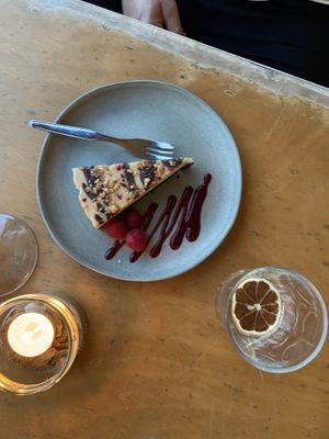 Peanut cheesecake   at Cantinho do Mercado in Vila Nova De Milfontes