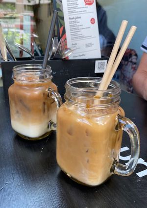 Iced coffee💜  at Mr NonNo - Center in Rotterdam
