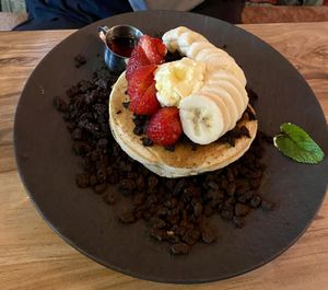 Vegan pancakes🩵  at Mr NonNo - Center in Rotterdam