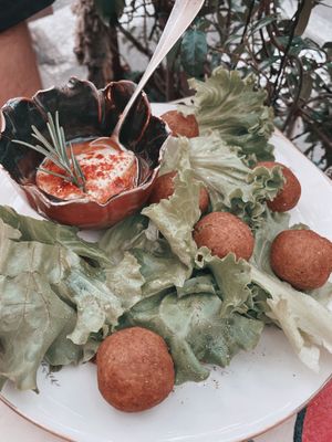 Falafel  at Amaranto Bistrot in Finale Ligure