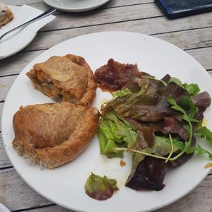Vegan pastry at Cafe Gorge in Cheddar