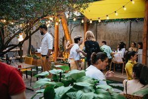 Cozy lights at Verv Kitchen in Bucharest