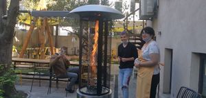 Garden at Verv Kitchen in Bucharest