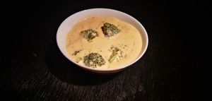 100% Plant based bio broccoli cheese soup (gluten-free)  at Verv Kitchen in Bucharest