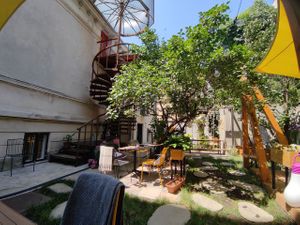 The garden   at Verv Kitchen in Bucharest