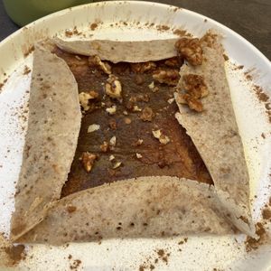 Gluten free crepe with salted caramel   at Verv Kitchen in Bucharest