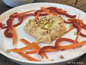 Hummus at Verv Kitchen in Bucharest